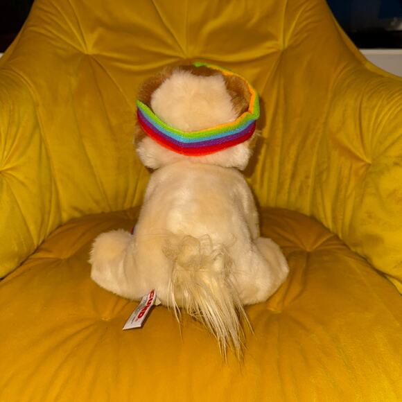 Gund World's Cutest Dog Plush Exercise Band Rainbow Retro 90s Style - EUC - Picture 3 of 5